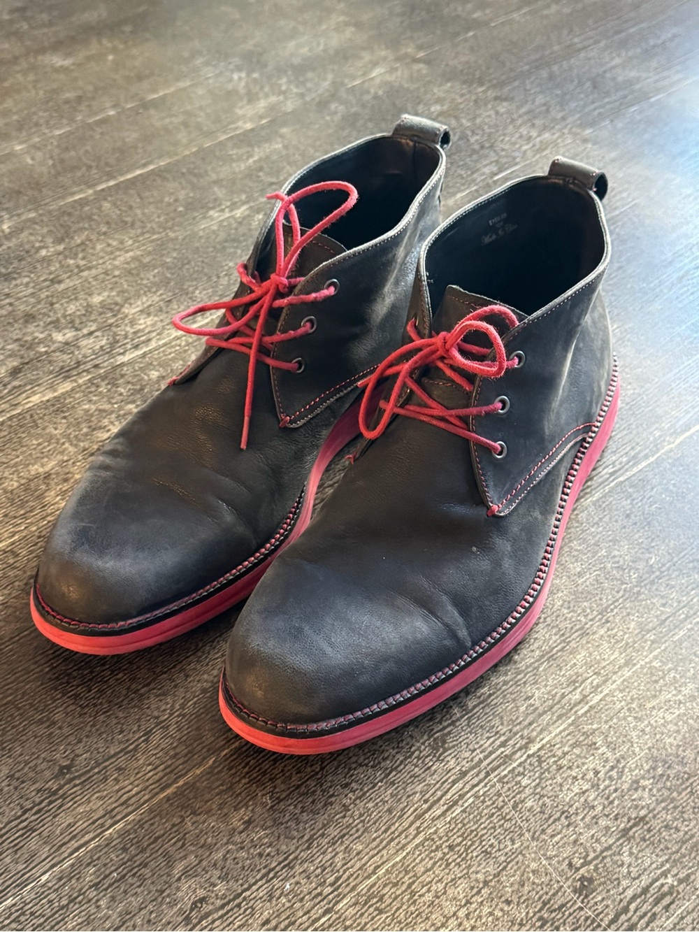 Donald J Pliner EYES E6 Leather Red Sole Chukka Desert Boots 12M